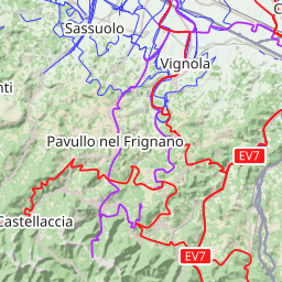 Bologna - Firenze in MTB: Via degli Dei - mappa percorso ciclabile - bici /  mountain bike