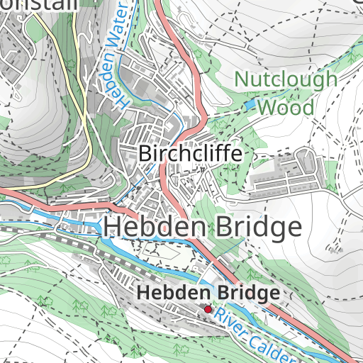 Map Of Hebden Bridge Area Segment Details For Mytholmroyd - Hebden Bridge - Veloviewer