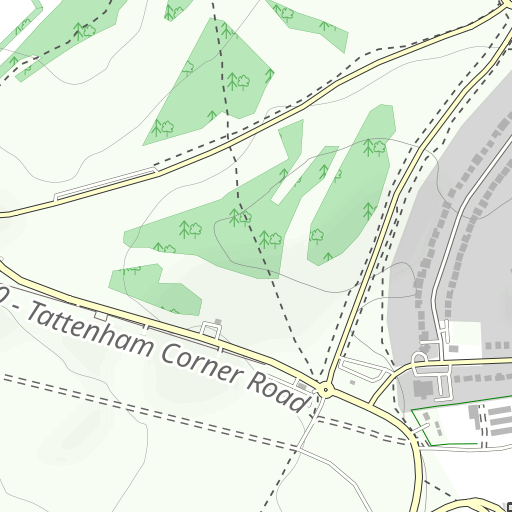 Map Of Epsom Downs Segment Details For Across Epsom Downs Race Course (Headed North) -  Veloviewer